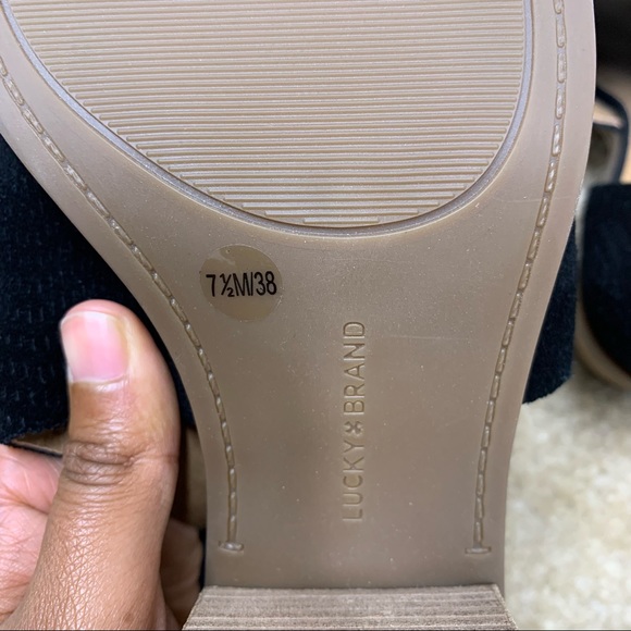 NWOB Luck Brand PeepToe Black Baxley Bootie 7.5 - Picture 5 of 8